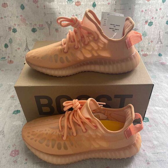 Adidas Yeezy Boost 350 V2 Onyx Sneakers Orange - Picture 3 of 7